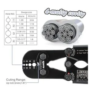 IWISS Herramienta de prensado de cuerda de alambre para_2