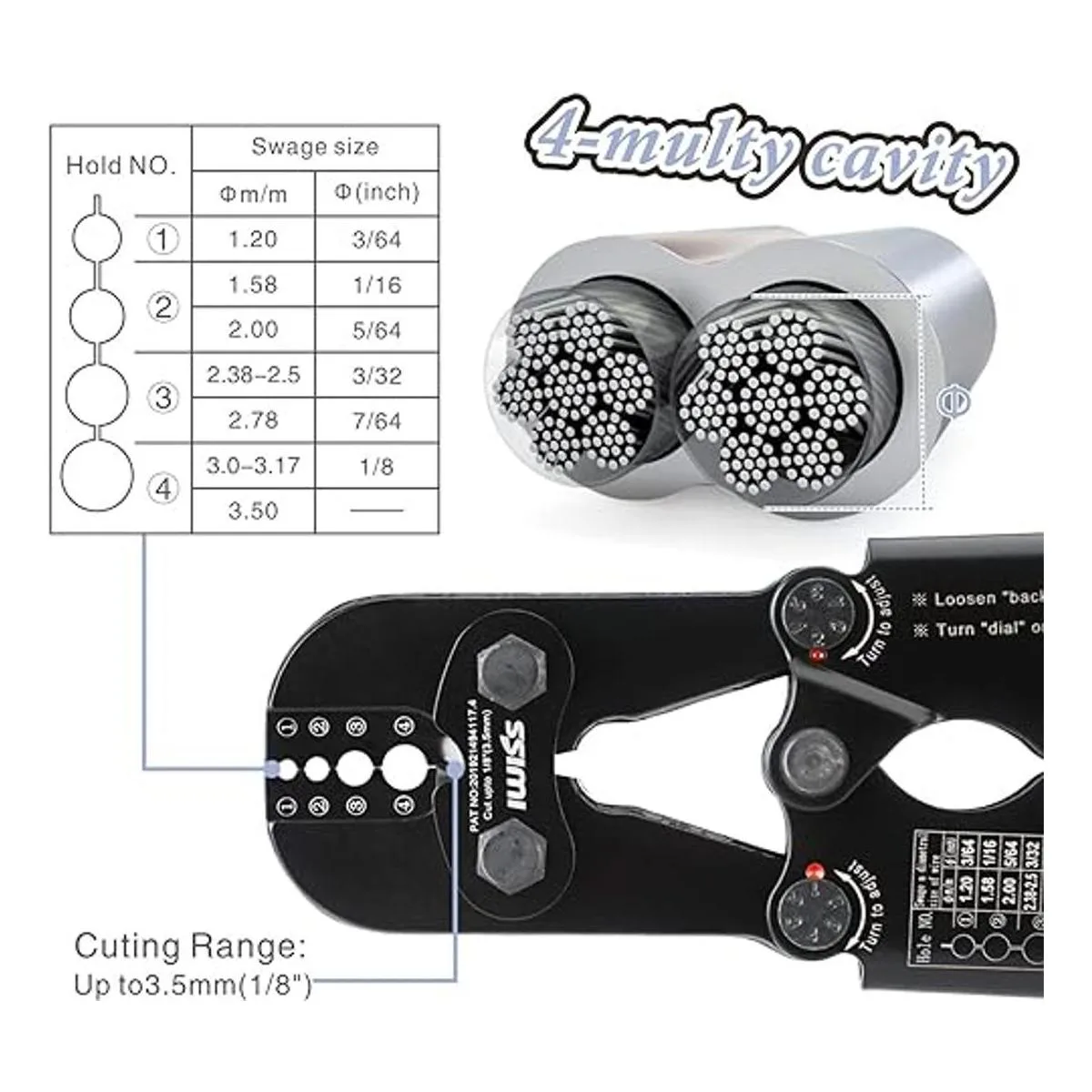 IWISS Herramienta de prensado de cuerda de alambre para_2