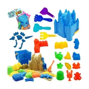 Juego de juguetes de arena para niños 27 piezas de_1