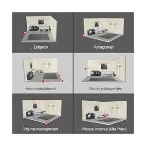 MiLESEEY Dispositivo de medición láser cinta métrica_4