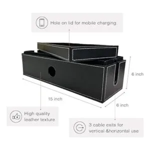 NEET Caja de gestión de cables grande organizador de_2