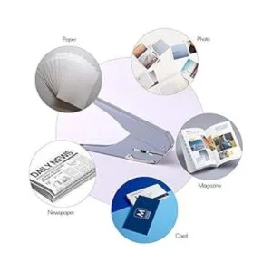 Fromthenon Perforadora de papel de mano con regla para_6