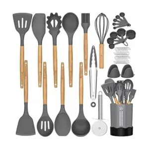 Fungun Juego de utensilios de cocina de silicón juego de