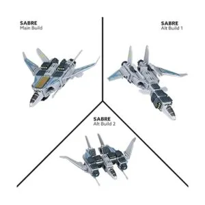 PlayMonster Snap Ships Sabre XF23 Interceptor_4