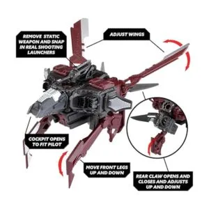 PlayMonster Snap Ships Nave Sawfly K.L.A.W. Minelayer._5