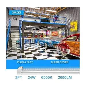 LED Shop Light 2ft 24W 2680LM Super Bright T8 LED Light
