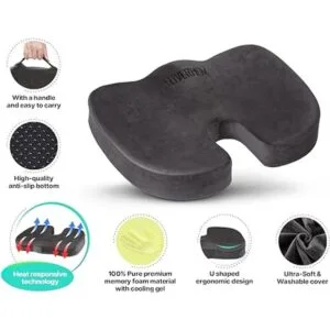 Foverhom Cojín de asiento de gel para sentarse durante_2