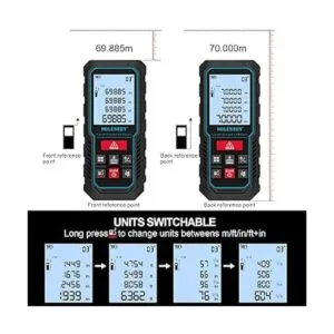 MiLESEEY Dispositivo de medición láser cinta métrica_5