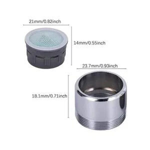 NIDAYE Paquete de 2 aireadores para grifo de fregadero de