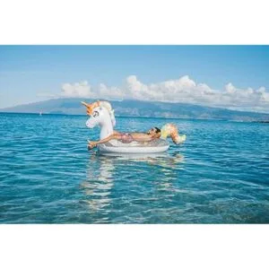 PoolCandy Gigantic Glitter Unicorn Balsa de playa y piscina_5
