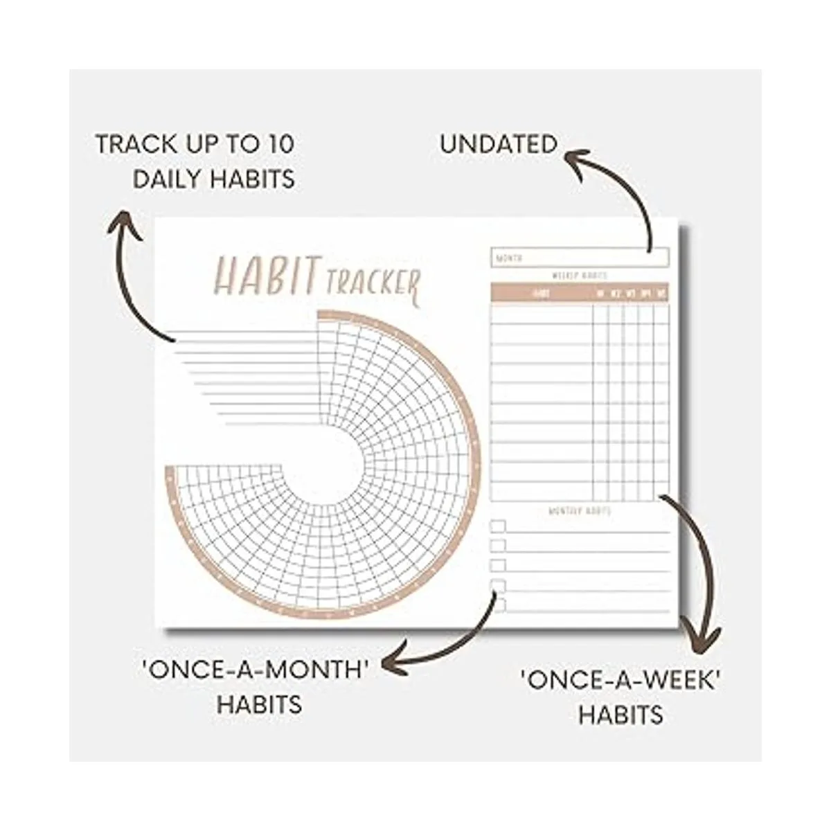 Calendario de seguimiento de hábitos de Lamare Diario de_2