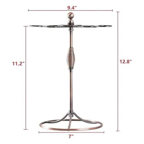 GeLive Soporte para copas de vino de bronce con 6_5