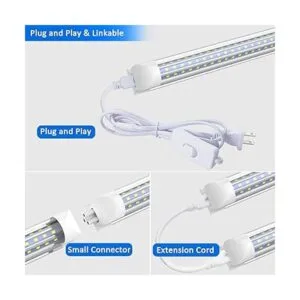 LED Shop Light 2ft 24W 2680LM Super Bright T8 LED Light