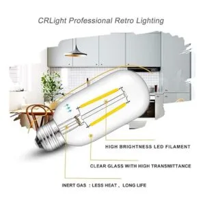 CRLight Bombilla tubular LED de 4000 K luz diurna blanca_2