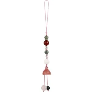 Hemobllo Correa de teléfono celular dije de jade para_2