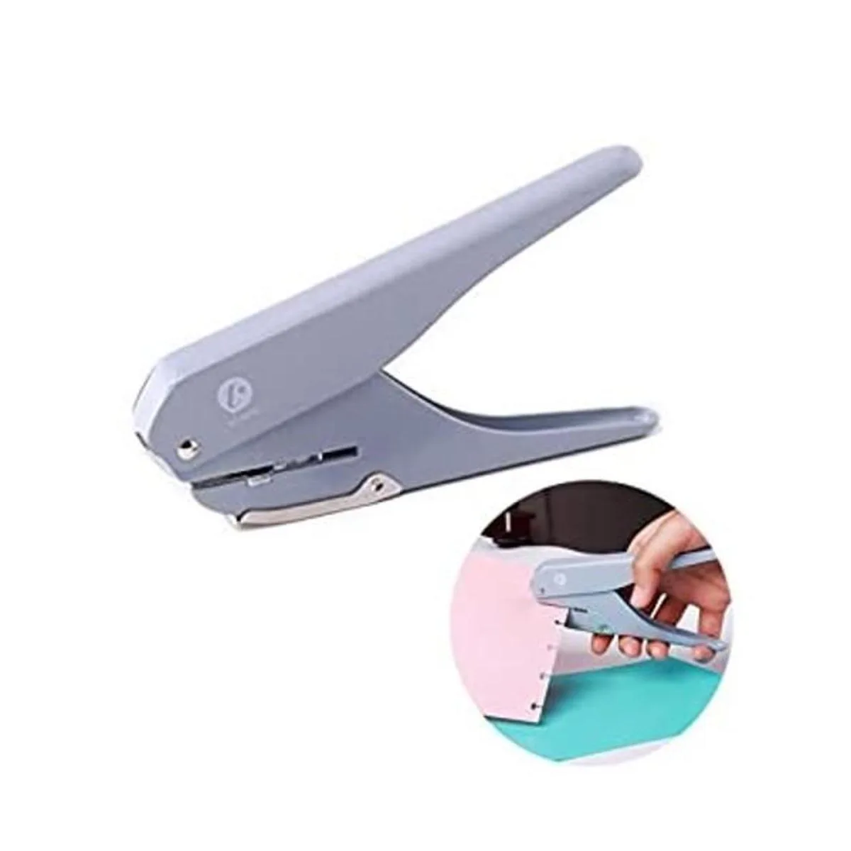 Fromthenon Perforadora de papel de mano con regla para_1