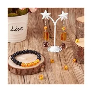 Pandahall 100 cuentas de resina transparente con flores de_3