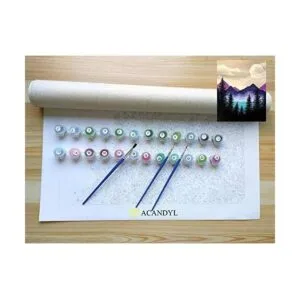 ACANDYL Kit de pintura por números para adultos niños_5