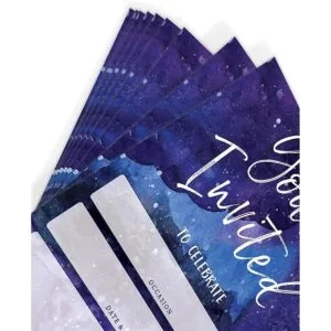 Invitaciones de fiesta galaxia juego de 25 tarjetas y_6