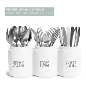 Barnyard Designs Soporte para cuchillos de tenedor