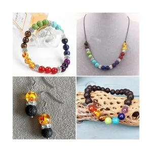 Pandahall 100 cuentas de resina transparente con flores de_5