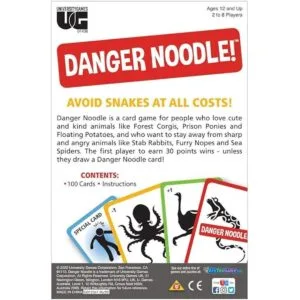 Juego de cartas de fideos peligrosos de University Games_2