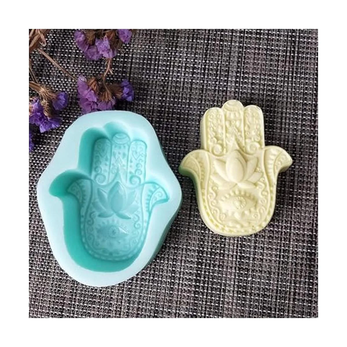 HAMSA Molde de silicona para jabón de manos de Hamsa