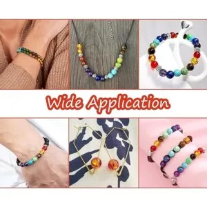 Pandahall 100 cuentas de resina transparente con flores de_4