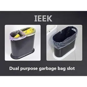 IEEK Bote de basura de plástico con tapa superior a_5