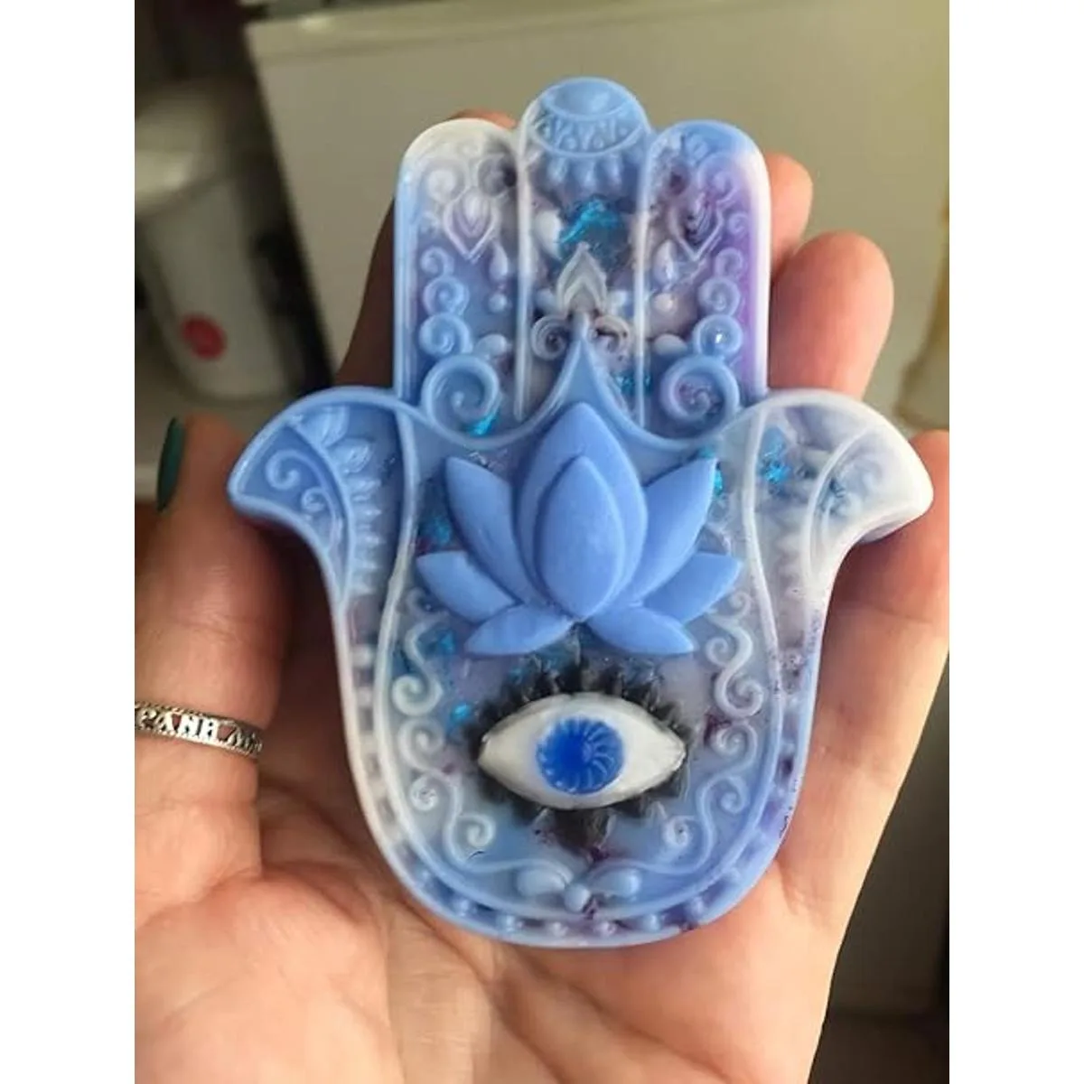 HAMSA Molde de silicona para jabón de manos de Hamsa