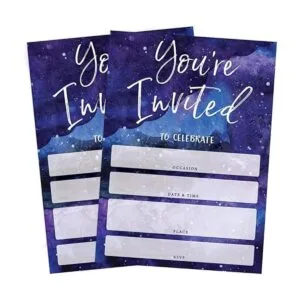 Invitaciones de fiesta galaxia juego de 25 tarjetas y_5