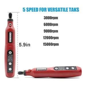 CHOKMAX Kit de herramientas giratorias inalámbricas mini_4