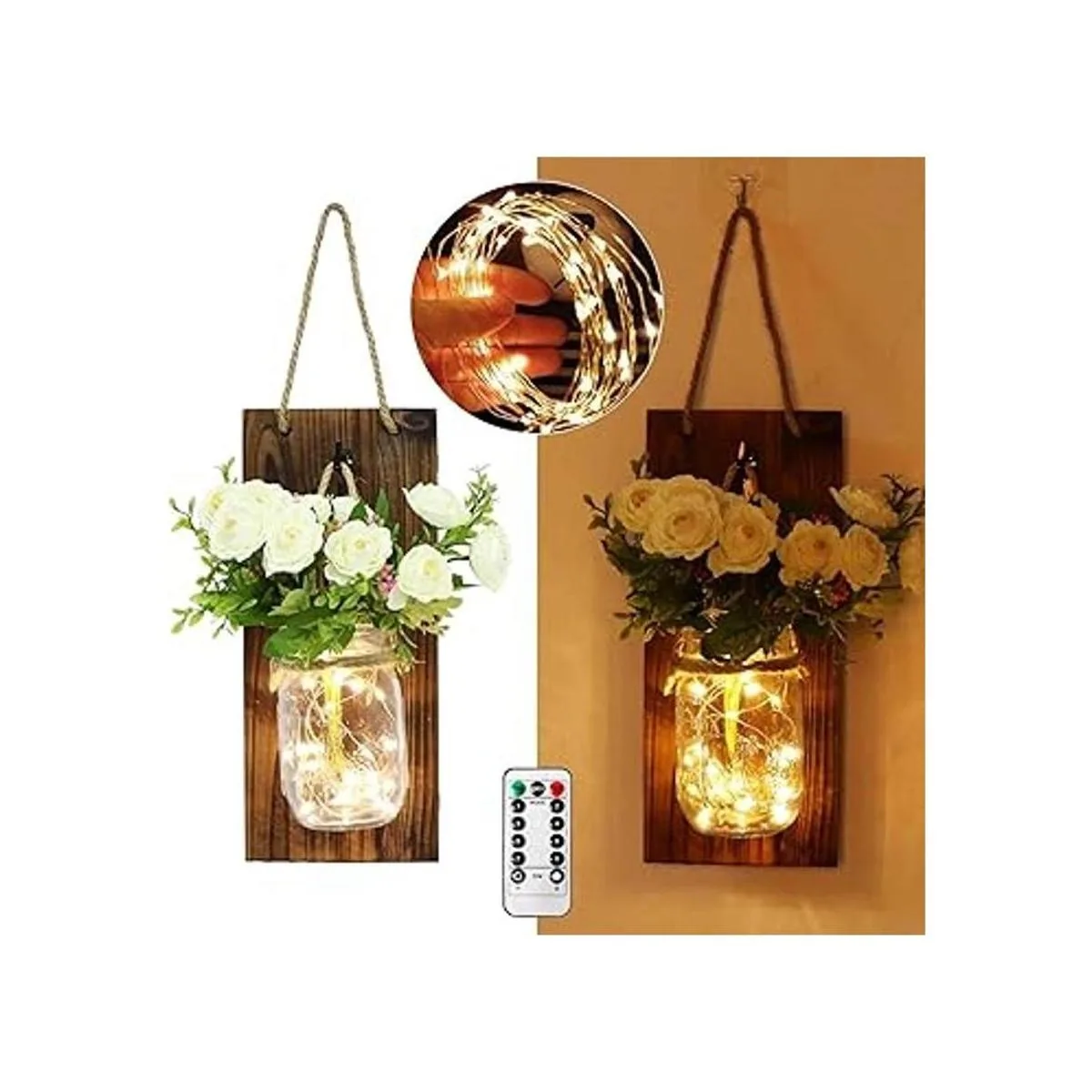 AerWo 2 apliques para decoración de pared hechos a mano_5