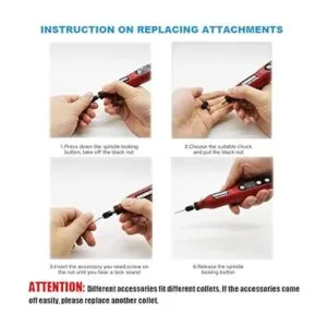 CHOKMAX Kit de herramientas giratorias inalámbricas mini_5