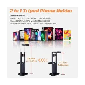 Lusweimi Trípode de 60 pulgadas para iPad iPhone trípode_3