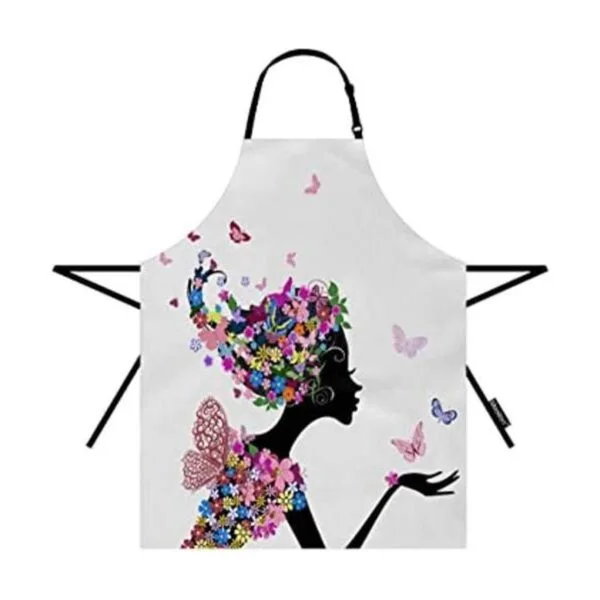 Moslion Delantal floral de 31 x 27 pulgadas Art Nature_1