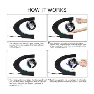 Gresus Globo flotante de levitación magnética con base en_3