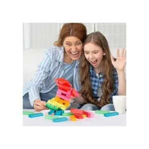 Coogam Juego de apilamiento de bloques de madera con bolsa_6