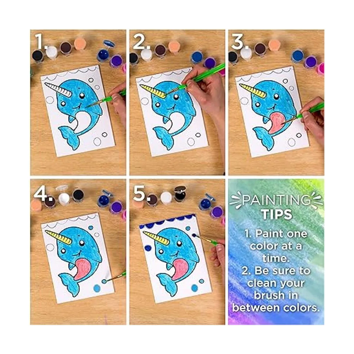 Juego de lienzo y pintura preimpreso. Paneles de lienzo_3