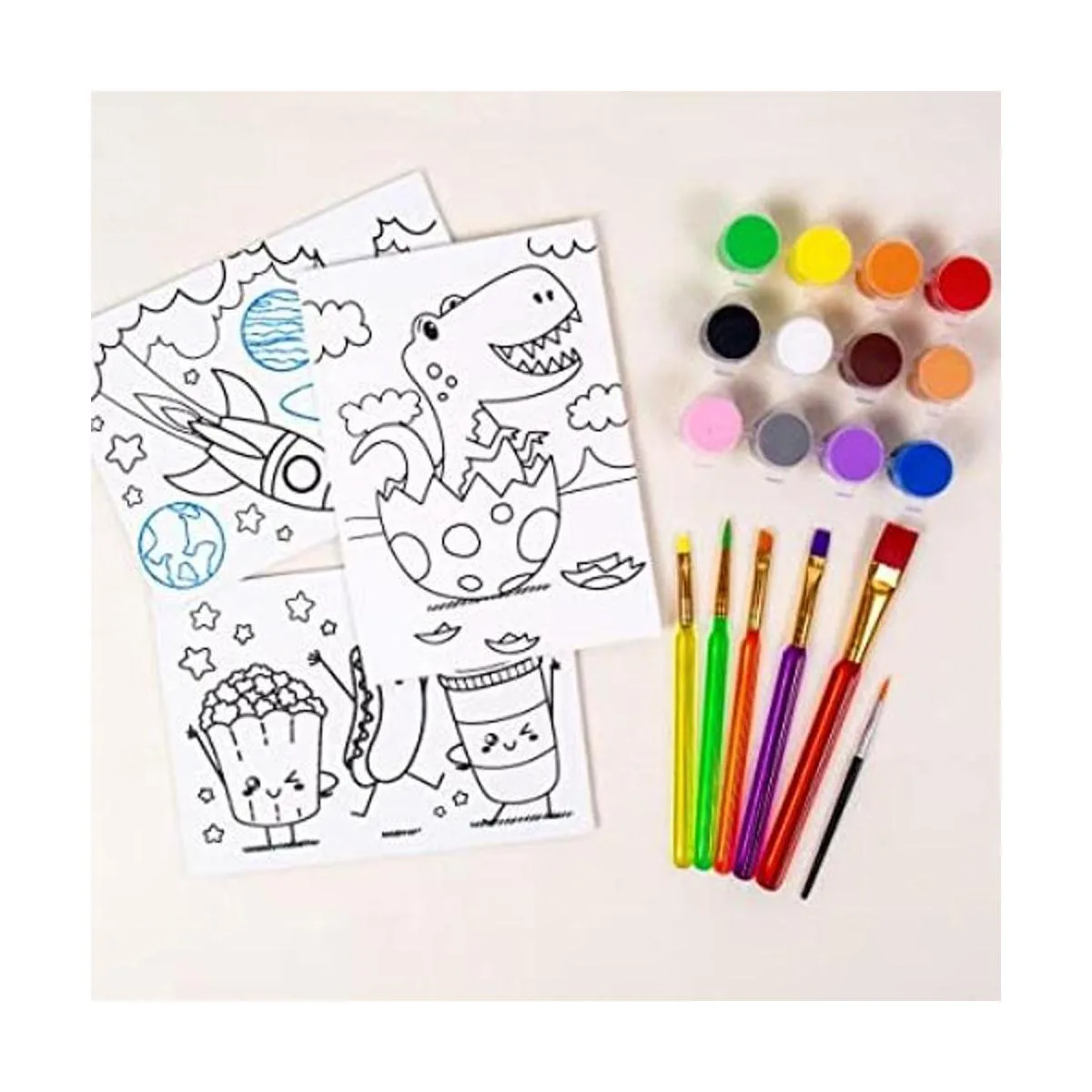 Juego de lienzo y pintura preimpreso. Paneles de lienzo_1