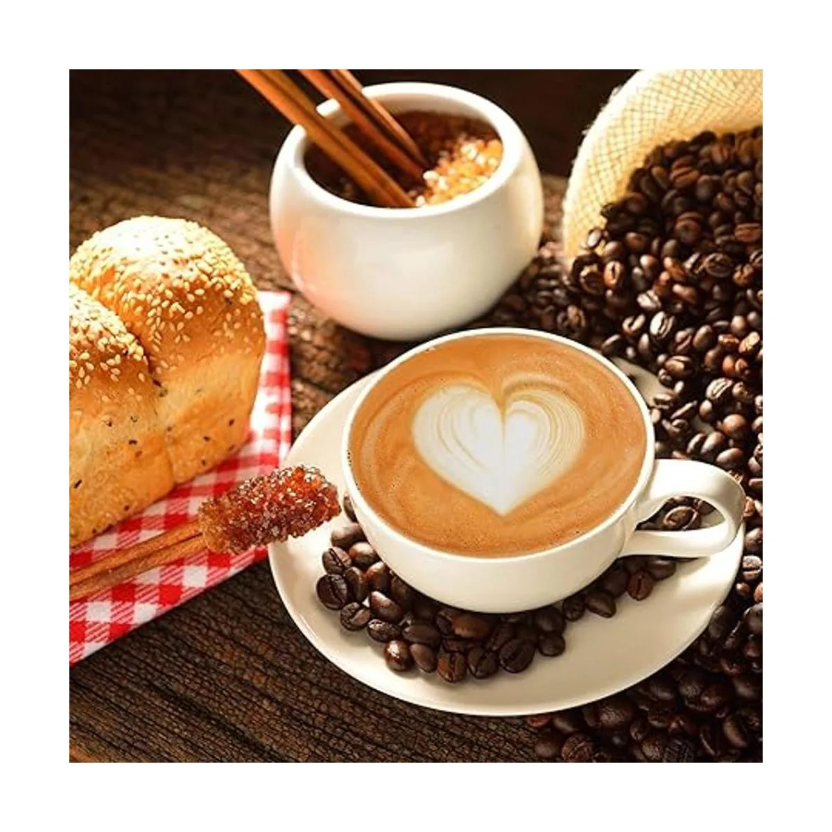 72 plantillas de decoración de café plantilla de arte de