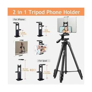 Lusweimi Trípode de 60 pulgadas para iPad iPhone trípode_4