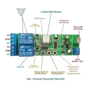 Newgoal Relé inalámbrico de brote