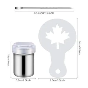 72 plantillas de decoración de café plantilla de arte de