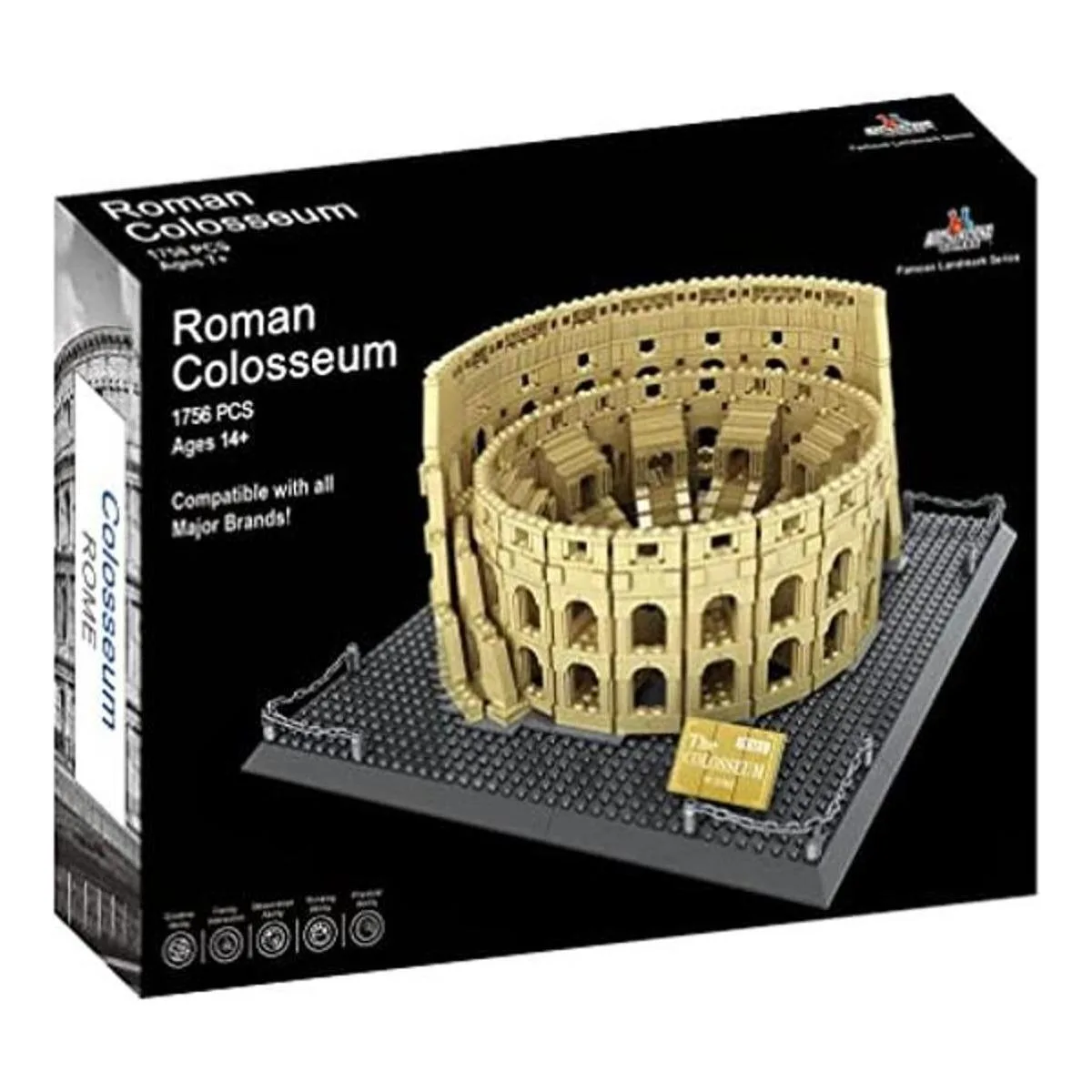 Juego de bloques de construcción del Coliseo Romano 1756_1