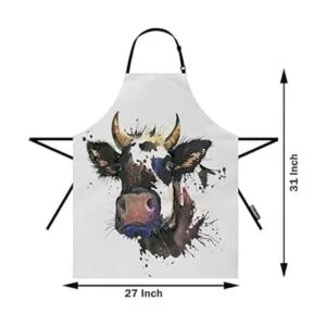 Moslion Delantal de vaca 28.0 x 26.8 in acuarela_2