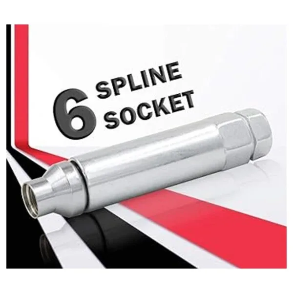 Accesorios de rueda piezas cromo 6 puntos Spline Drive_2