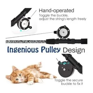 Pawaboo Juguete de varita de plumas para gatos paquete de_3