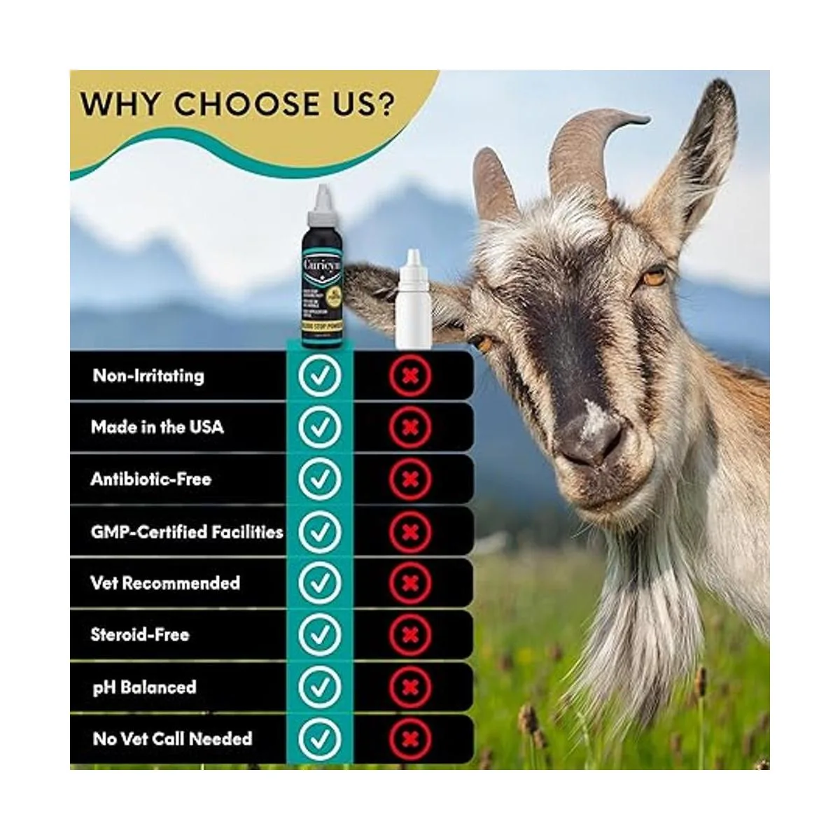 Curicyn Polvo de parada de sangre 3 oz.