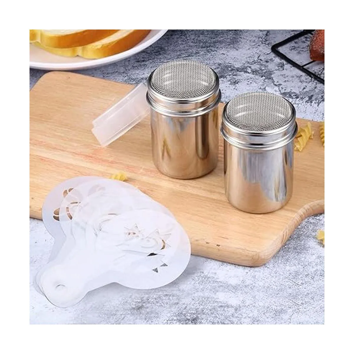 72 plantillas de decoración de café plantilla de arte de